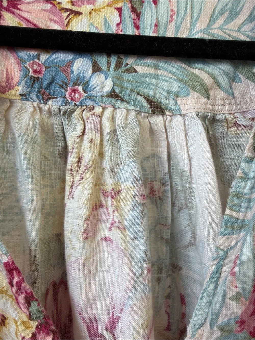 Zimmerman 100% linen Kali hibiscus tie dress - Picture 4 of 16